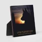 Belle plaque commémorative berger allemand pour an (Recto)