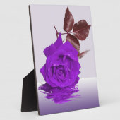 Belle Plaque Photo Rose violet (Côté)