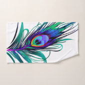 Belle plume de paon (Serviette à main)