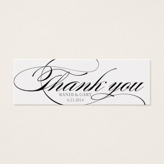 Belle police de caractères de script Merci faveur  (Devant)