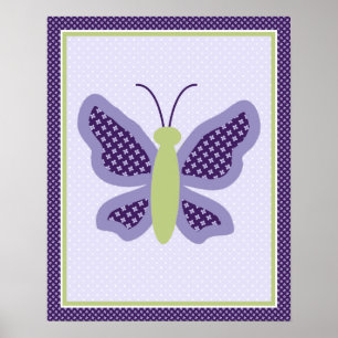 Belle Poster d'art papillon