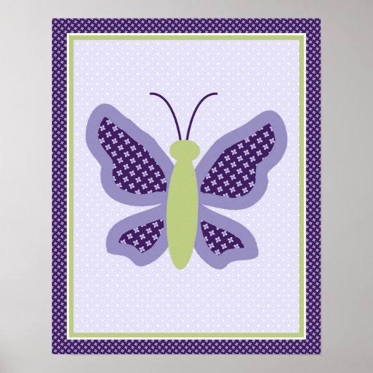 Belle Poster d'art papillon (Devant)