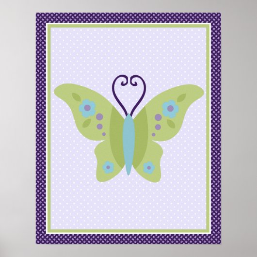Belle Poster d'art papillon (Devant)
