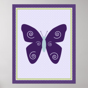 Belle Poster d'art papillon