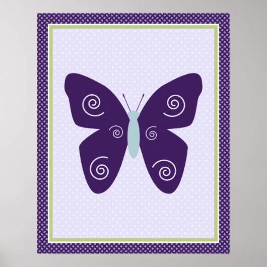 Belle Poster d'art papillon (Devant)