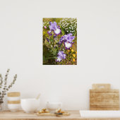Belle Poster de Jardin Fleur Iris violet (Cuisine)