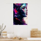 Belle Poster Portrait de Fille (Cuisine)