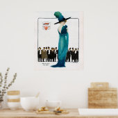Belle Poster vintage de femme (Cuisine)