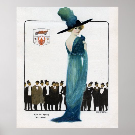 Belle Poster vintage de femme (Devant)