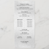 Belle Programme Pailleté Blanc (Dos)