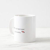 Belle Programmer Girl, Coding Conçu mug (Devant gauche)