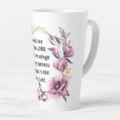 Belle Psaume 91 Mug Latte Florale (Angle droit)
