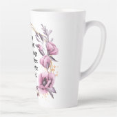 Belle Psaume 91 Mug Latte Florale (Droite)