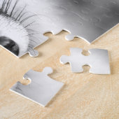 Belle Renard Rouge en noir & blanc, Puzzle Jigsaw (Côté)