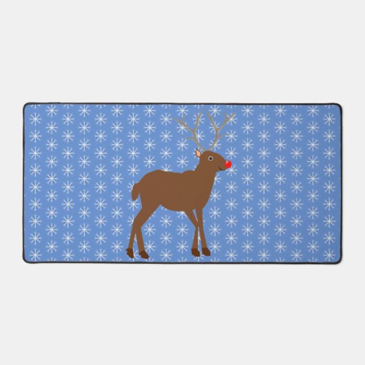 Belle renne de Noël avec nez rouge (Recto)