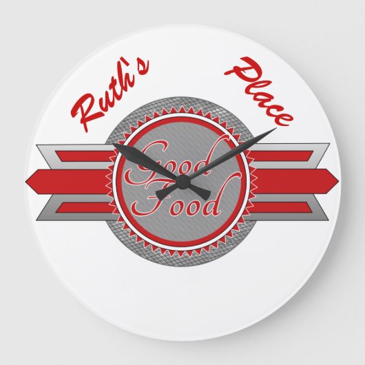 Belle Restauration Retro Style Restauraunt Horloge (Recto)