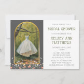 Belle robe nuptiale Invitation douche (Devant)