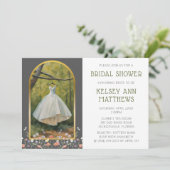 Belle robe nuptiale Invitation douche (Debout devant)
