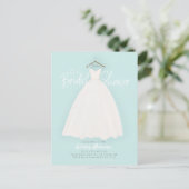 Belle robe Nuptiale/wedding shower Invitation (Debout devant)