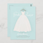 Belle robe Nuptiale/wedding shower Invitation (Devant / Derrière)