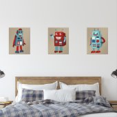 Belle Robots Rétro Sci-Fi Thème (Chambre à coucher)