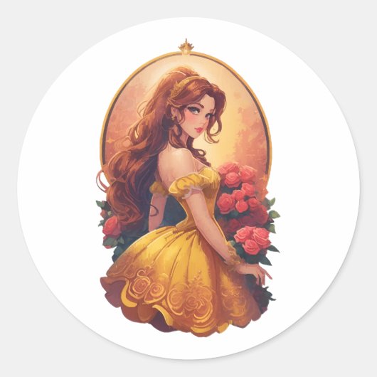 Belle Ronde Sticker (Voorkant)