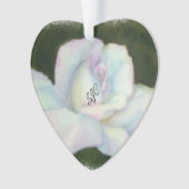 BELLE ROSE BLANCHE VALENTINE ORNAMENT (devant)