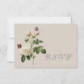 belle rose blanche vintage RSVP (Dos)