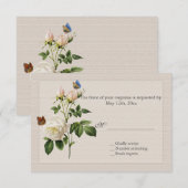 belle rose blanche vintage RSVP (Devant / Derrière)