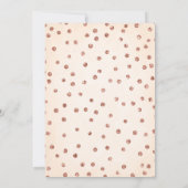 Belle Rose Gold Polka Dot Graduation Invitations (Dos)