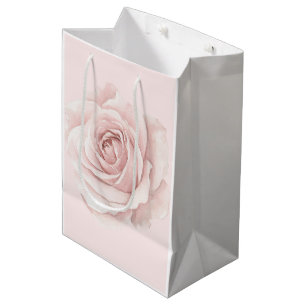 Belle Rose Mooie Roze Bloemen Bruiloft Medium Cadeauzakje