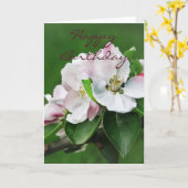 Belle rose printemps fleurit Bonne carte d'anniver (Fleur jaune)