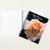 Belle rose rose avec papillon (Devant avec enveloppe)