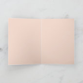 Belle rose rose rose, gouttes de pluie Carte Anniv (Intérieur)