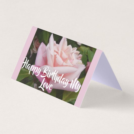 Belle Rose Rose Rose Love Carte Anniversaire (Front)