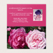 Belle Rose Rose Rose Love Carte de voeux (Outside Unfolded)