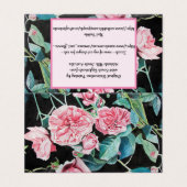 Belle rose Roses Rose Carte de voeux Anniversaire (Outside Unfolded)