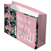 Belle rose Roses Vous êtes Dearly Loved Cadeau Sac (Devant Angle)
