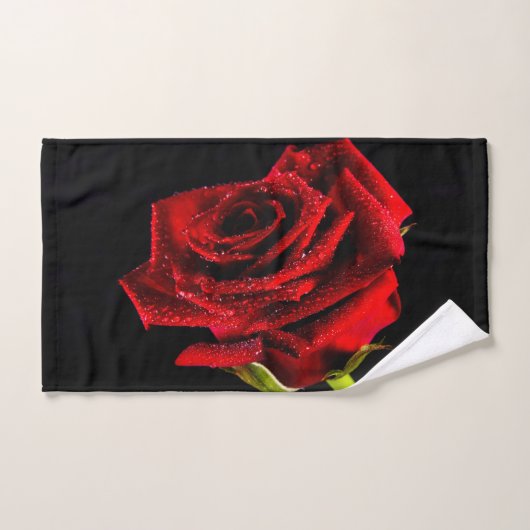 Belle rose rouge (Serviette à main)