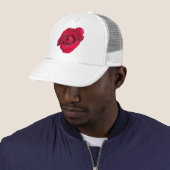 Belle Rose rouge casquette (En situation)