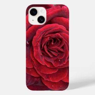 Belle rose rouge iphone 14 coque