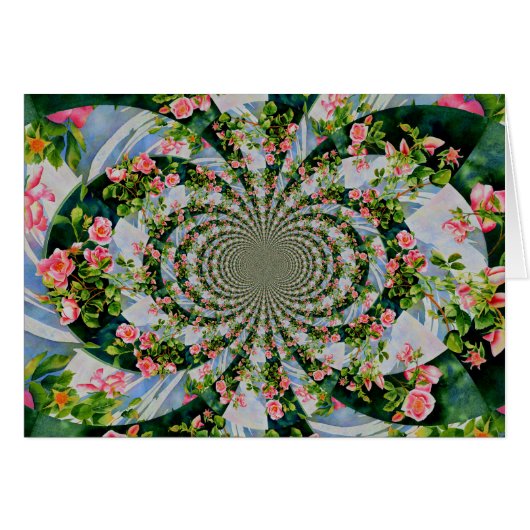 Belle roses roses rouges rétro aquarelle fleurie (Devant horizontal)