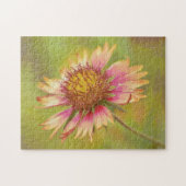 Belle roue Fleur sauvage Art Puzzle (Horizontal)