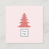 belle rouge carré carte de visite (Dos)