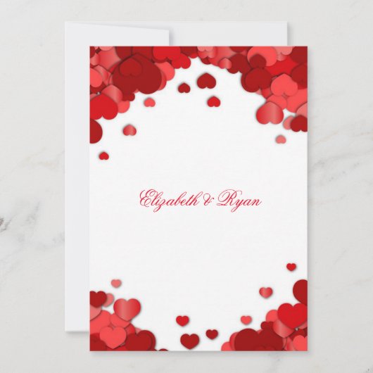 Belle, Saint Valentin, Faire-part de mariage (Devant)