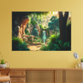 Belle Scène de Cascade Impression sur Toile (Insitu(Salon))