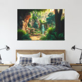 Belle Scène de Cascade Impression sur Toile (Insitu(Chambre))