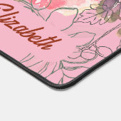 Belle Serene Rose et Jaune FLowers Nom (Coin)