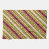 Belle serviette à main avec une bande diagonale (Horizontal)