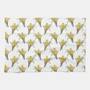 Belle serviette à motifs floraux